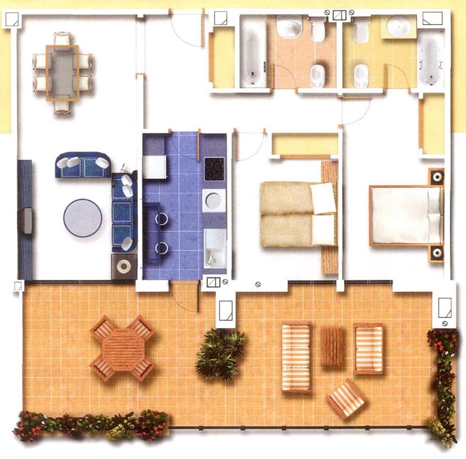 Salinas. Apartment For 4. Terrace/Parking/Pools/Gym/4Mins Beach Estepona Kültér fotó